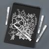 2 White waterproof marker pens