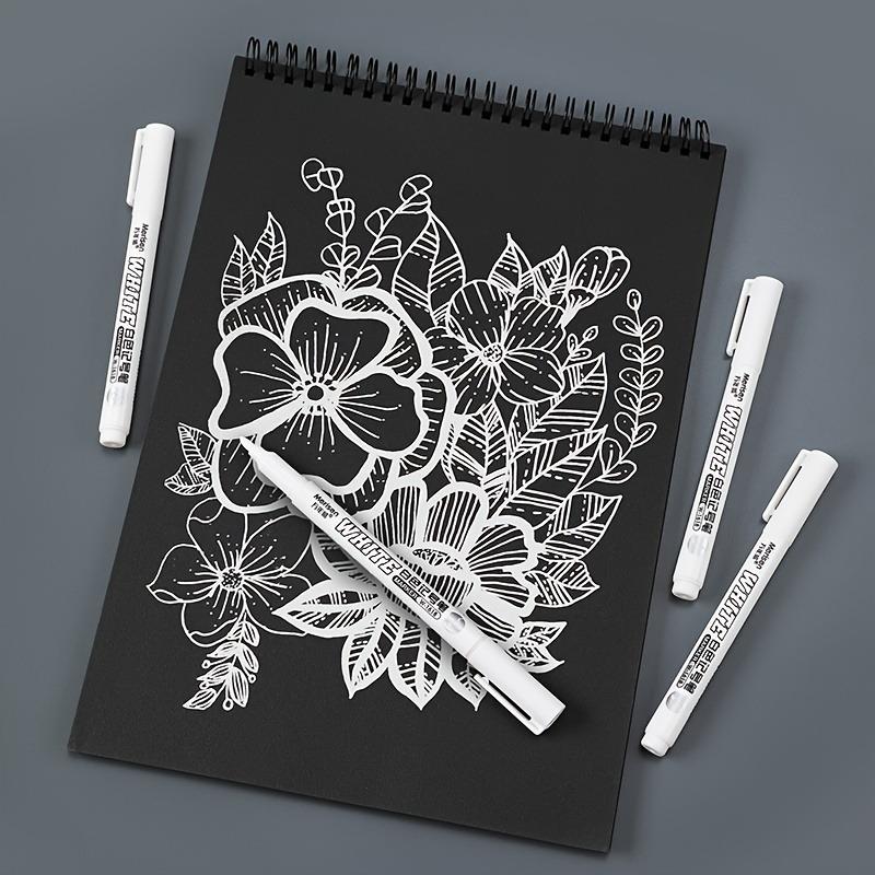 2 White waterproof marker pens