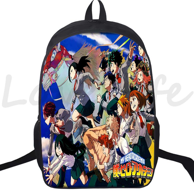 Anime Backpack My Hero Academia School Bags for Boys Girls Boku No Hero Academia Bagpack Teens Travel Bag Rucksack Kids Mochila