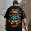 M-8XL Men T-Shirt Oversize Loose Fashion American Vintage Sunglasses Bear Print T-Shirt Simple Casual Tops Summer Lovers'clothes