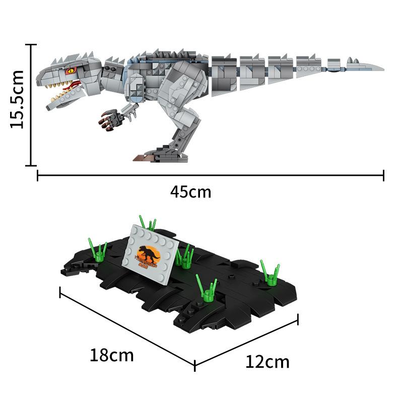Jurassic World Tyrannosaurus Rex Indominus Rex Model Bricks Building Blocks Toys for Children Assemble Decorate