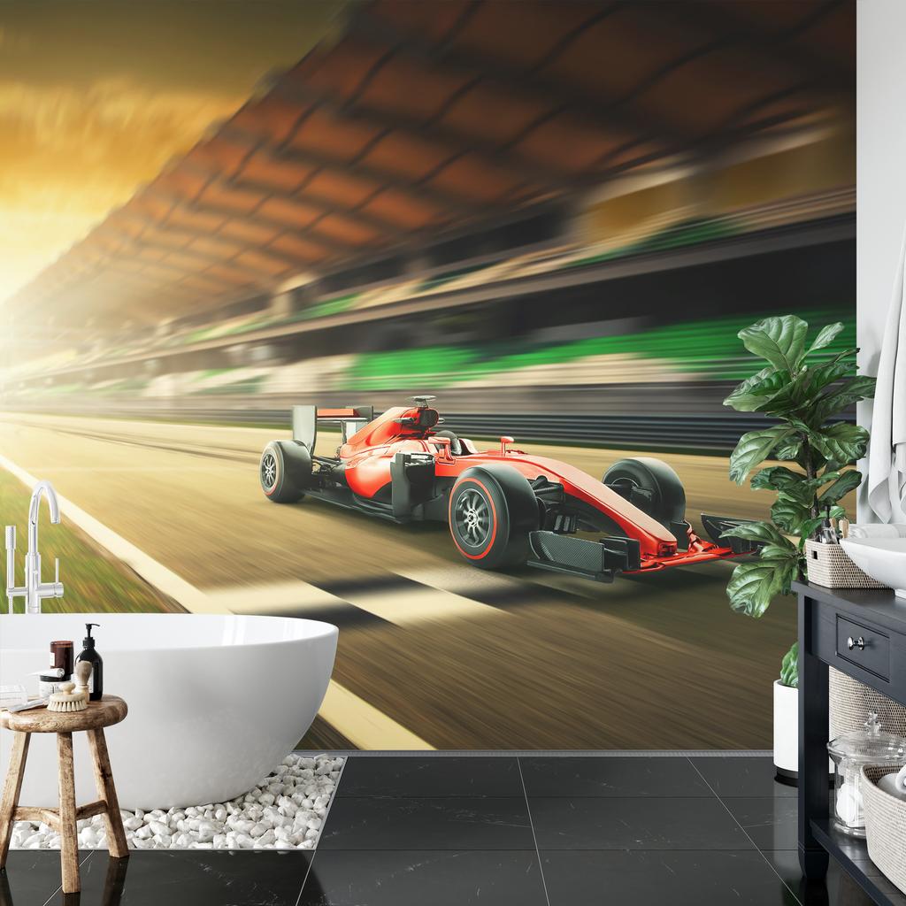 Photomural F1 Car On The Finish Line Non-Woven 368x280