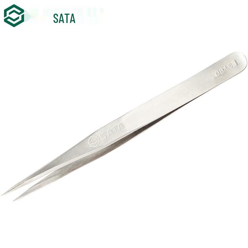 SATA 03103 Stainless Steel Pointed Tweezers 115mm