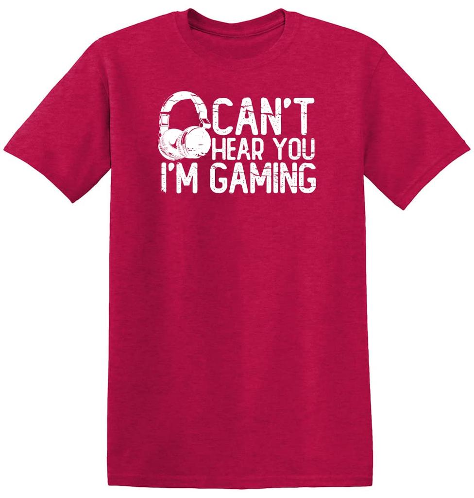 Cant Hear You Im Gaming Headset Graphic Video Games Gamer Mens Funny T Shirt