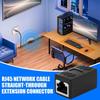 1pcs RJ45 Connector Coupler Ethernet Cable Extender Adapter Female Coupler Long Distance Home Networking Computers Accessories