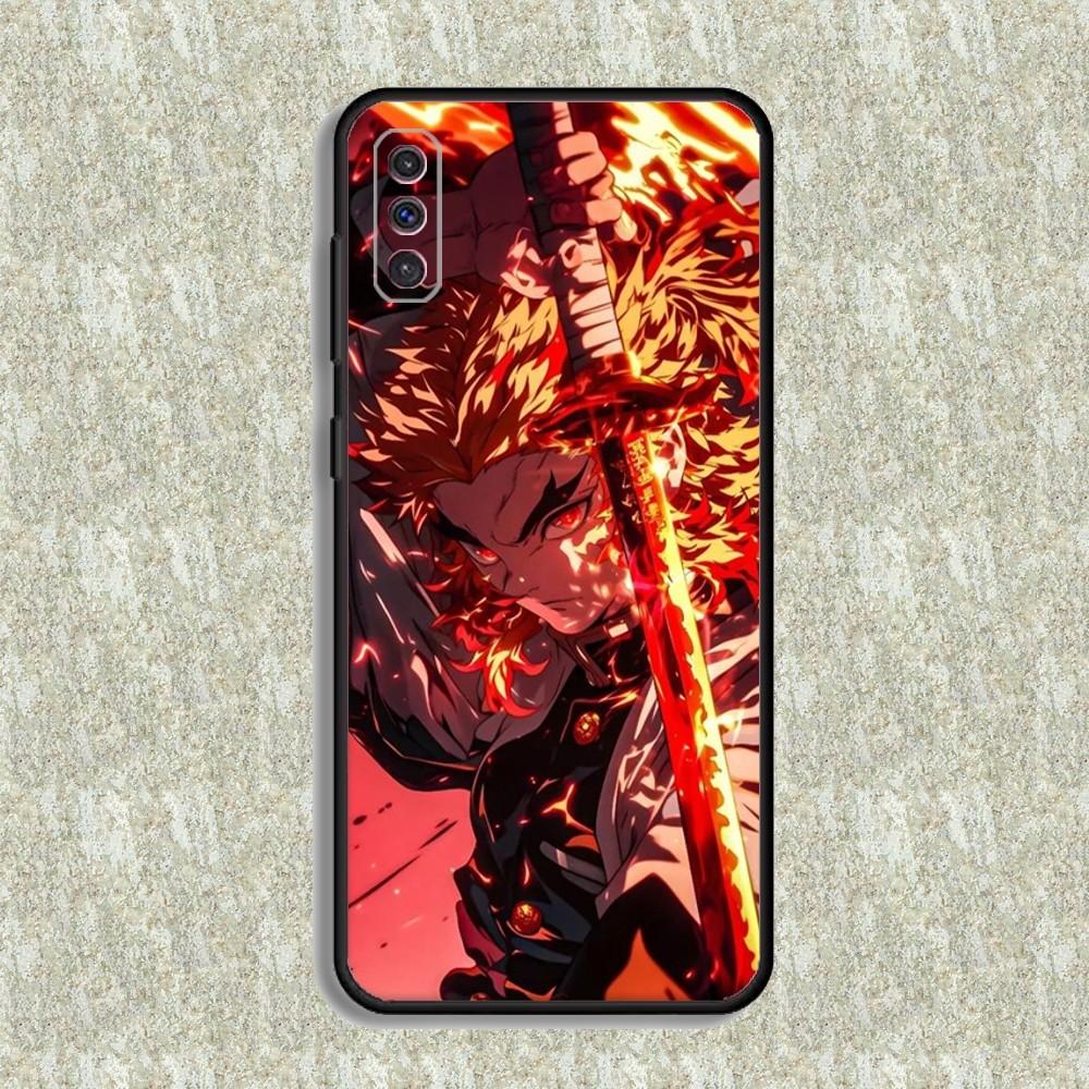 

Kyojuro Rengoku Anime Phone Case For Samsung S23,23,22,30,21,10,9,Note20 Ultra,Lite,Ultra,5G,Plus,FE,Black Soft Case Samsung S235G
