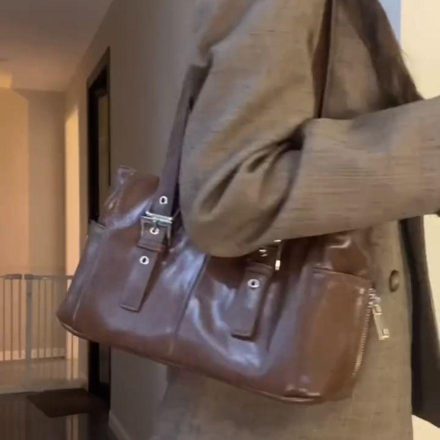 Niche Spring Large-capacity Single Shoulder High-value Women's Bag Style, Portable Commuter Underarm Bag