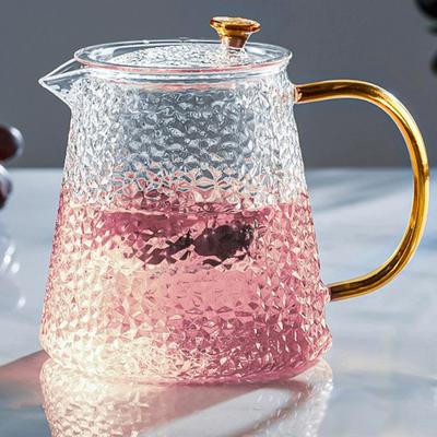 Teapot With Ilnfuser Transparent Heat Resistant Glass Tea Pot Chinese Kung Fu Tea Puer Tea Flower Tea Coffe Kettle