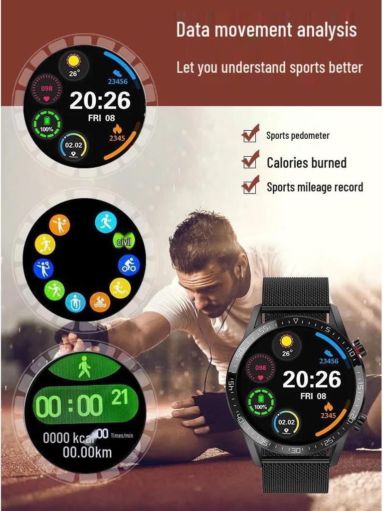 GT4 Smartwatch: Advanced Model with Call Functionality, Sports Tracking, Heart Rate & Blood Pressure Monitoring, Bluetooth Compatibility.