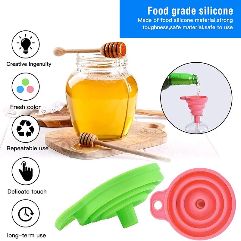 Ice Cube Mold Artifact Disposable Ice Pack Self Sealing Foldable Funnel Silicone Collapsible Funnels for Fuel Hopper Beer Tools