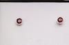 Silver Earrings with Rubies - Kdr4394