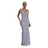 Backless Lace-Up Cutout Slim-Fit Dress New Style Ins Dress