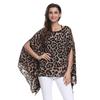 Plus Size Chiffon Batwing Shirt for Women – European & American Style, Extra Large 