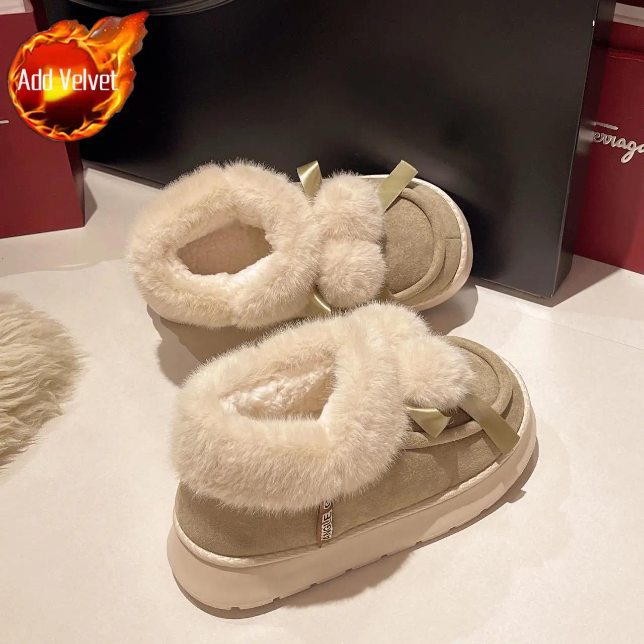 

Женские зимние ботинки Plus Warm on Slip, женская обувь с подкладкой, акция, зимняя обувь, демисезонные ботинки 39 Gyaru 2024, большой размер, ПУ 41