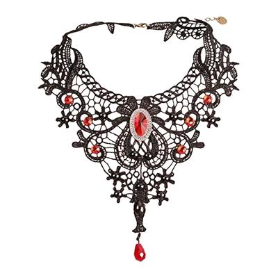 Neck Strap. Court Gothic  Spicy Girl Necklace. Lace Necklace. Collarbone Chain Collar