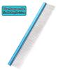 Dog Grooming 2 Row Comb Groomer Cat Stainless Steel Groomer Pets Combs Hairbrush Dog Grooming Combs Dog Hair Care Styling Comb