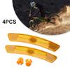 Clip Bicycle Reflectors Front Rear Plastic Reflective