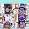 Chaveiro Fofo Monchhichi Com Cristais Brilhantes Chapéu de Tricô Pingente de Visão Para Prêmios de Fliperama