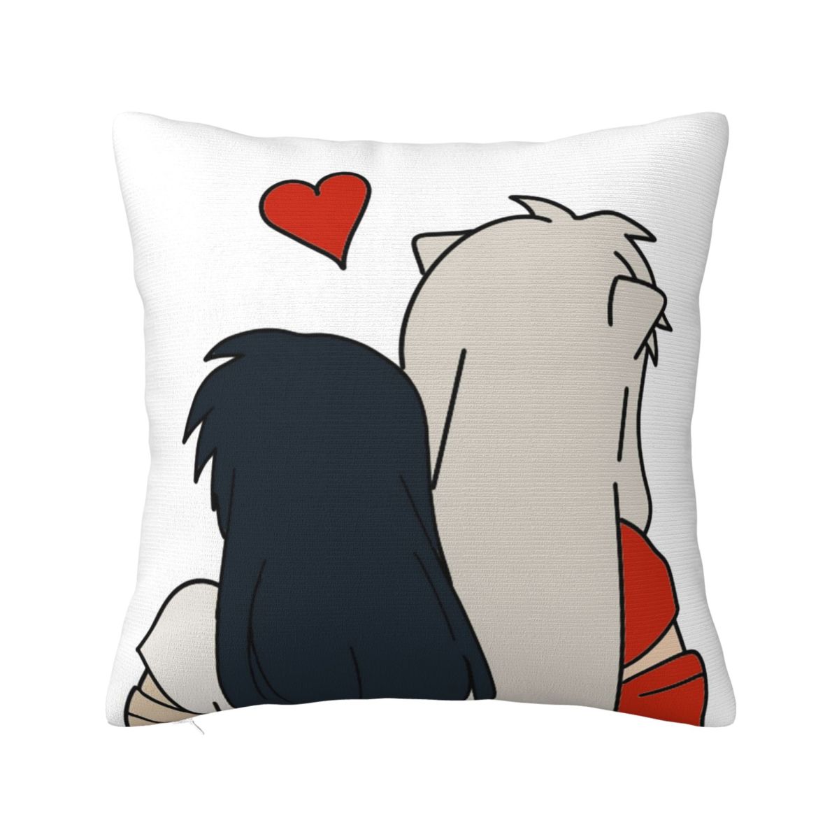 Anime Inuyasha Square Pillowcase Cushion Cover Pillow Case Throw Pillow Cover for Home Bedroom Car 12x12Inch