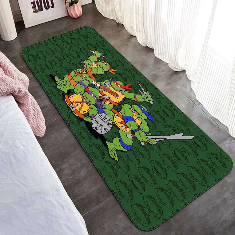 Anime N-Ninja Turtles Floor Mat Anti-slip Absorb Water Long Strip Cushion Bedroon Mat Alfombra