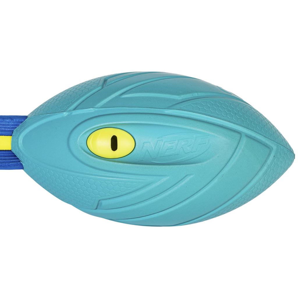 Nerf Vortex Aero Hauler Neon Foam Classic Long Distance Whistling Indoor Outdoor Fun Ball, Football, Flight-Optimizing Tail, Sound, & [Amazon