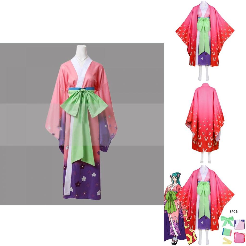 Stunning One Piece Wano Country Kozuki Hiyori Kimono For Women Cosplay