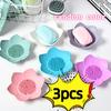 3pcs of lotus-shaped soap holders. They are self-draining bathroom soap racks, portable, and can be used in the kitchen
