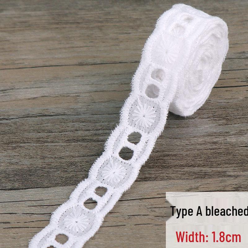 

Юбка в стиле Лолита с хлопковым воротником, кружевными манжетами, оборками, ажурными кружевными аксессуарами и отделкой летящими краями Model A - Bleached