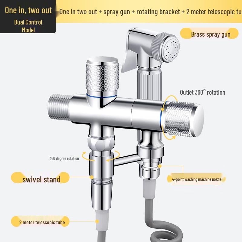 TLXT Dual Control Washing Machine Faucet
