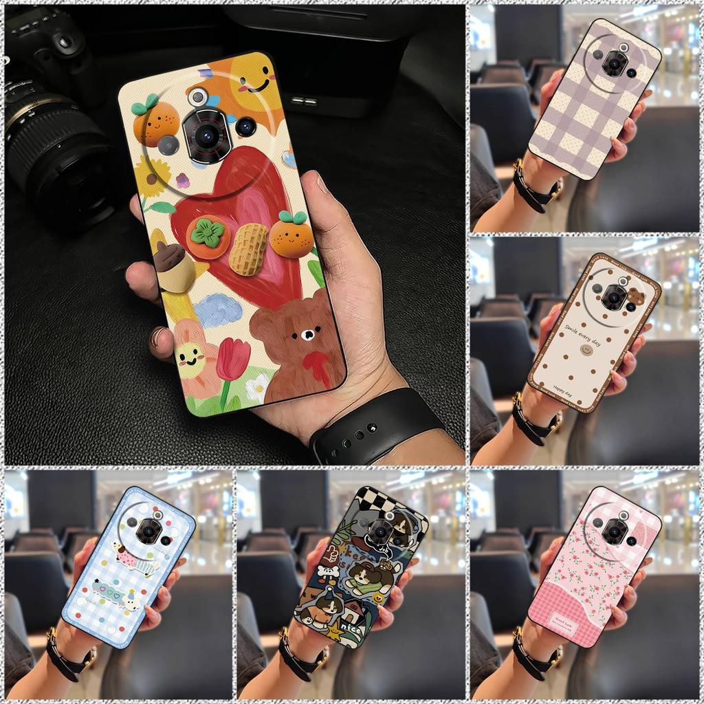 Anti-dust Cute Phone Case For ZTE Nubia Focus Pro 5G Soft Case Cartoon Back Cover Silicone Animals Waterproof Protective