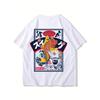 Men Summer Koi Fish Dragon Pattern Retro Hip-hop T-shirt Trendy Fashionable for Both Men and Women Suitable Outdoor Activities