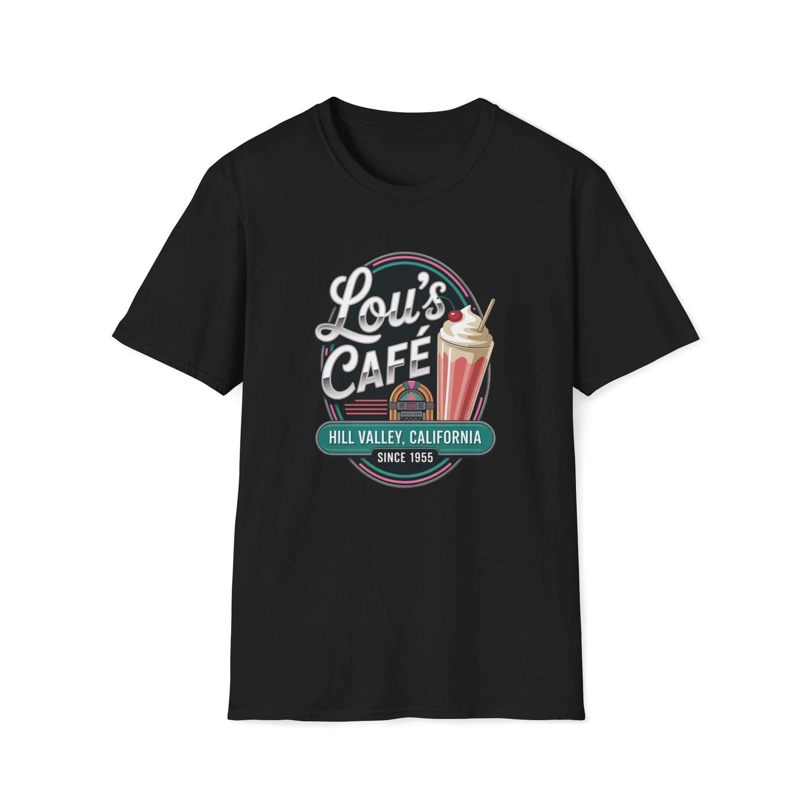 

Lou s Cafe Hill Valley T-Shirt | Back to the Future Unisex Softstyle Tee 3XL