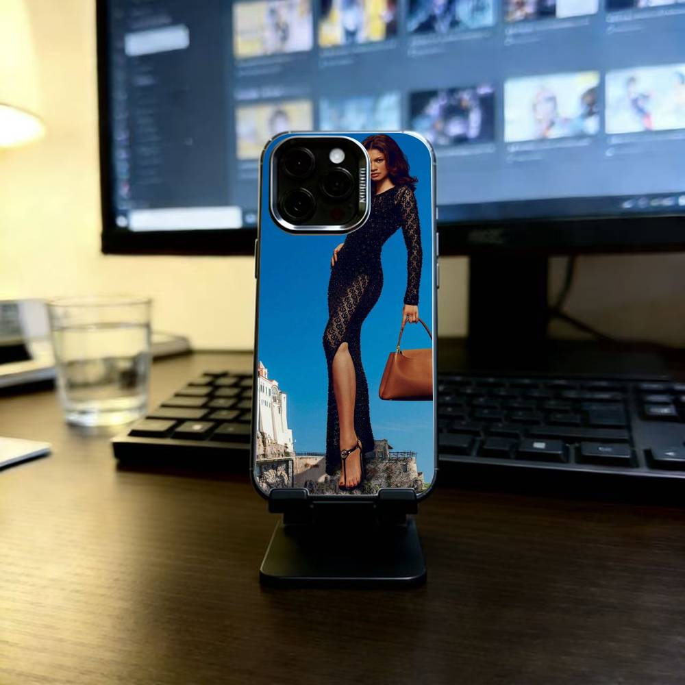 Zendaya Phone Case For iPhone 17,16,15,14,13,12,11 Plus,Pro Max,XS,Colorful Silver Black Cover iPhone14ProMax