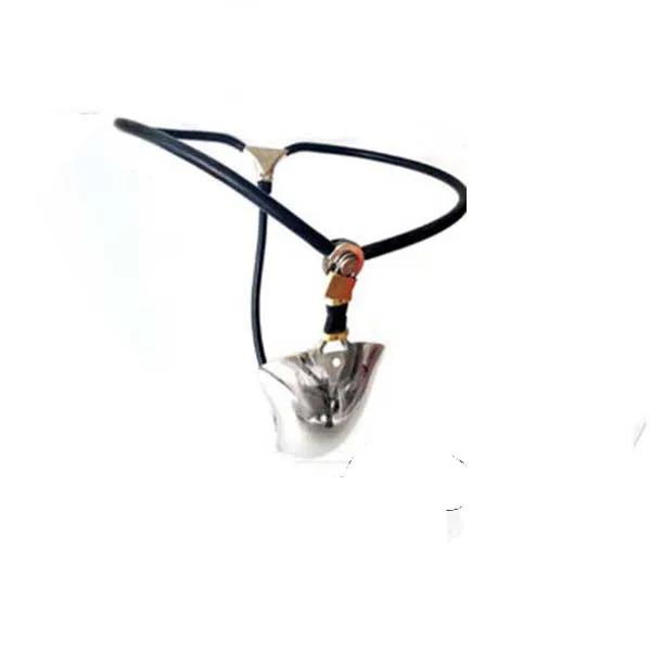 Nerezové pánské neviditelné chastity zařízení s polodutou kovovou klecí na penis, uzamykatelné kalhotky, nastavitelné sexuální pomůcky pro muže