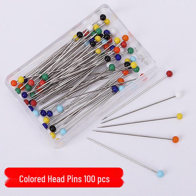 Metallic Pearl Head Pins for DIY Sewing and Crafting