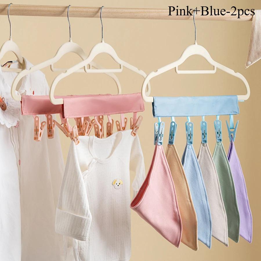 2pcs Bathroom Fabric Clothes Clip Foldable Travel Travel Drying Underwear Socks Small Clip Travel Drying Rack Portable 2590₽
