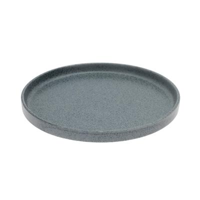 Tatara Round Flat Dishwasher and Microwave Made In 230451 Plate, Gray, Ceramic, 20cm, Safe, Japan,