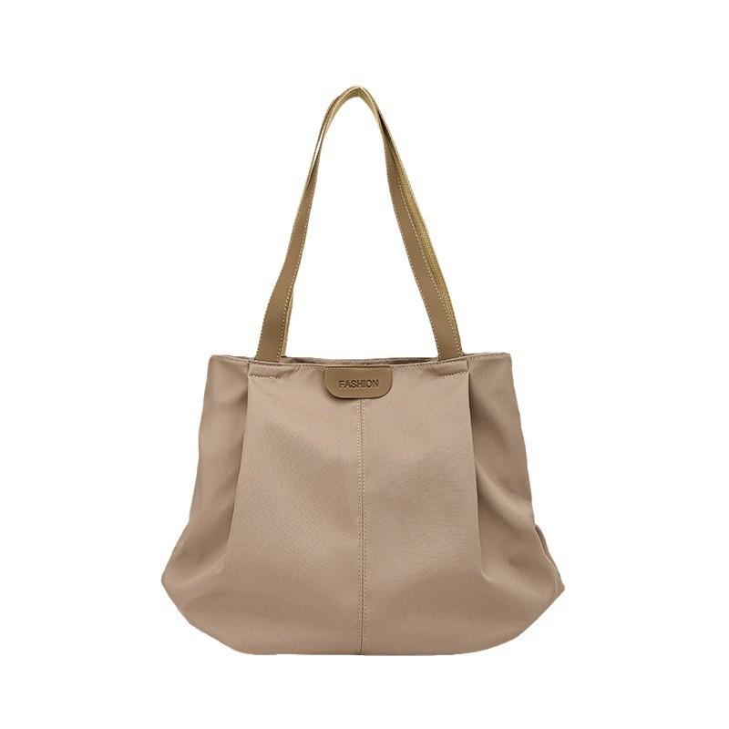 Korean Style Nylon Shoulder Bag For Shopping And Outings With Internal Pocket