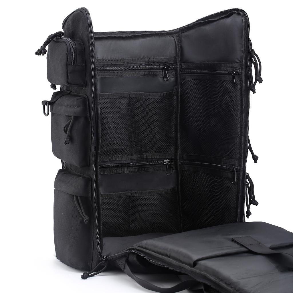 Men's duffel bag with large capacity modular system, multi-compartment design with shoe storage space