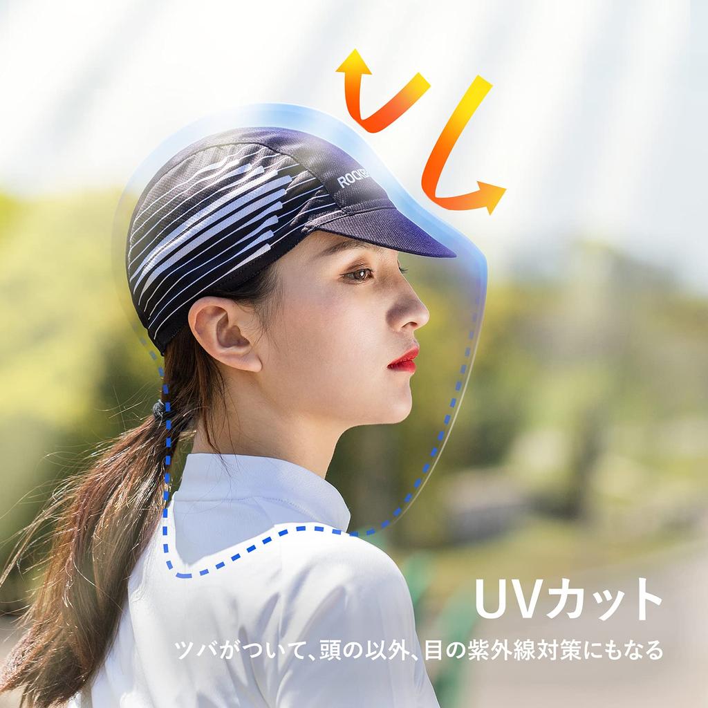ROCKBROS Cycling Inner Sweat Quick Sweat UV and Cap, Summer, Helmet, Cap, Bicycle, Absorbent, Drying, Breathable, Mesh, Absorbent, Protection, Bike,