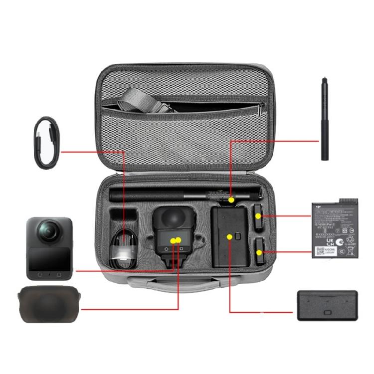 Camera Carrying Case Storage Box Velvets Lining Shockproofs Carrying Bag for 360 Camera
