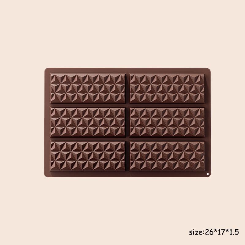 1PC food grade chocolate mold silicone chocolate mold rectangular baking tool
