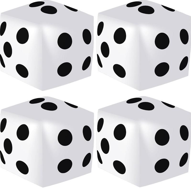 Pvc Inflatable Dice Children's Game Props Decompression Toys Bar Ktv Swimming Pool Beach Party Game Props