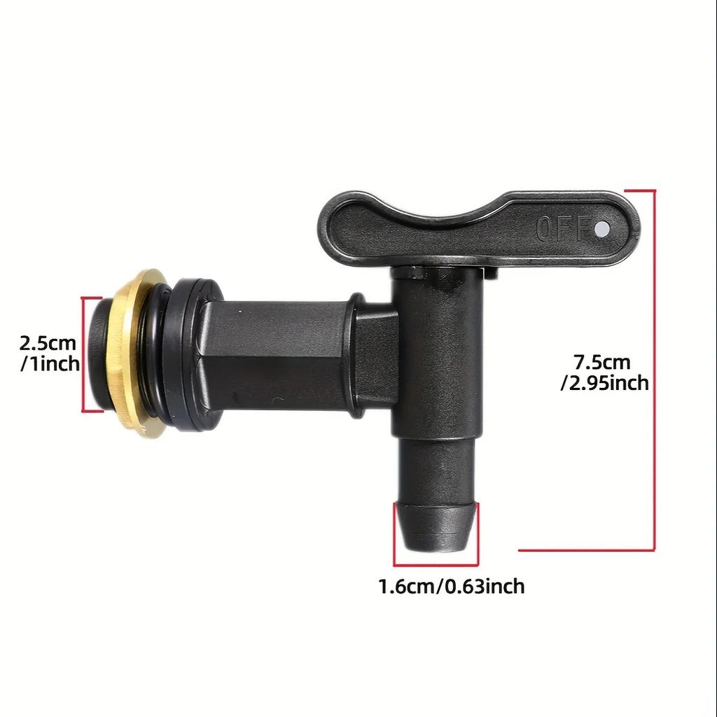 1 Stück 3/4" IBC-Tankhahn-Adapter Grobgewinde Gartenwassertanks Wasserhahn Für 3/4" Schläuche Messing Ersatz-Verbinder Ventile