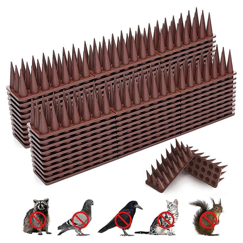 40 PCS Bird Deterrent Spikes Birds Repellent Spikes for Outside To Keep Birds Away,Fence Spikes for Railing and Roof