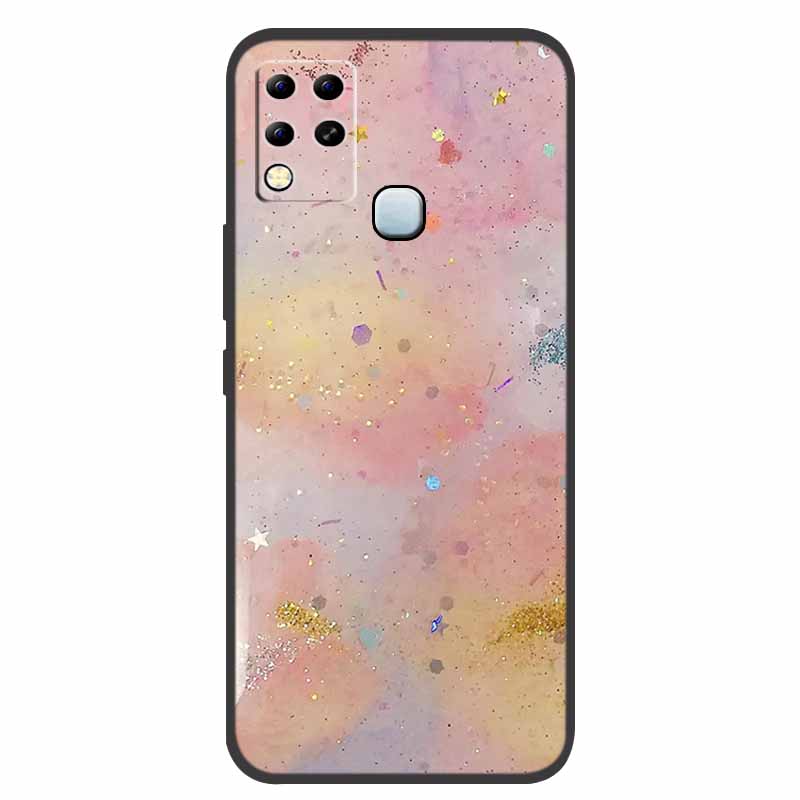 For Infinix Hot 11 G37 Case X689F Marble Silicone Protective TPU Soft Back Cover for Infinix Hot11 G37 128GB Funda Cartoon Coque