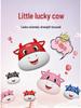 2021 Little Lucky Cow Leather Cartoon Car Seat Cushion for All Seasons - Fits Five Seats