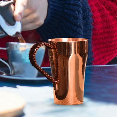 Copper Coffee Mug 400ml Water Birthday Gifts Large Capacity Handmade Cup Teaware