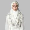 1PC Machine Washable Snap Closure Traditional Islamic Attire Elegant Hijab Gorgeous Muslim Headscarf Ideal Gift Multi-Color