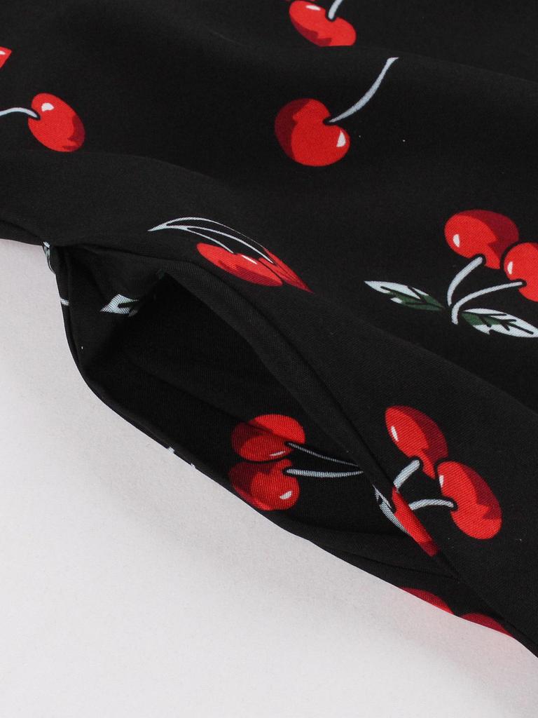 2024 Spring Collection Waist-Tie Print Midi Skirt